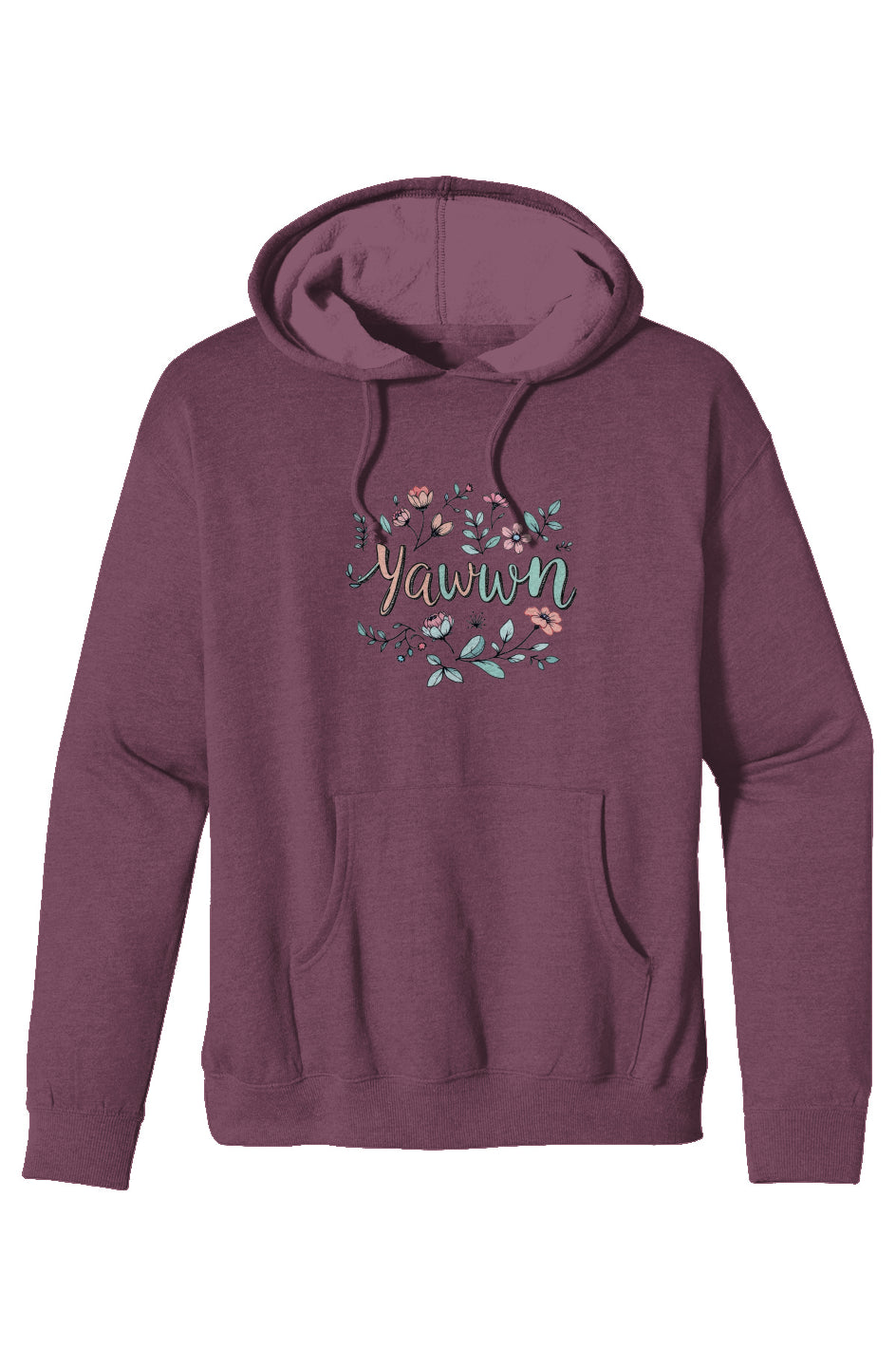 Embroidered Yawwn Organic/Recycled Heather Pullover Hoodie