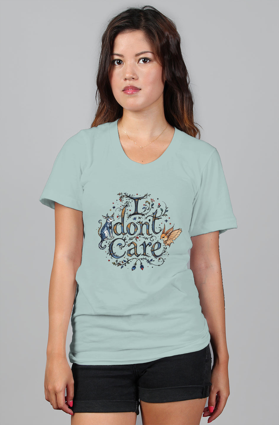 I don’t Care - womens relaxed t shirt