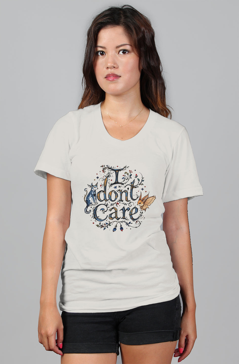 I don’t Care - womens relaxed t shirt