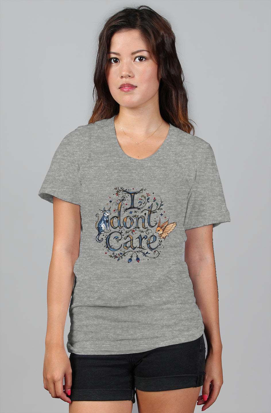 I don’t Care - womens relaxed t shirt