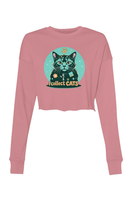 I Collect Cats - Crop Crew Fleece